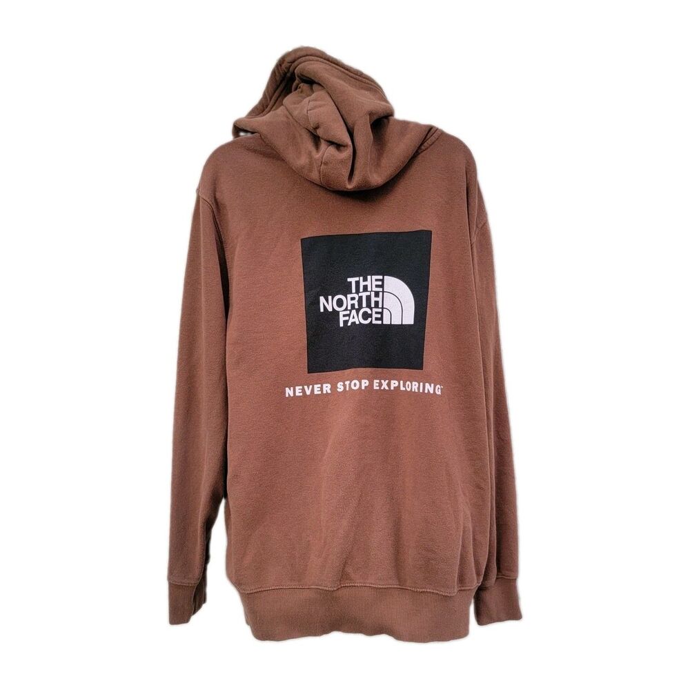 The North Face Men’s Size Large  Brown Never Stop Exploring Hoodie Sweatshirt